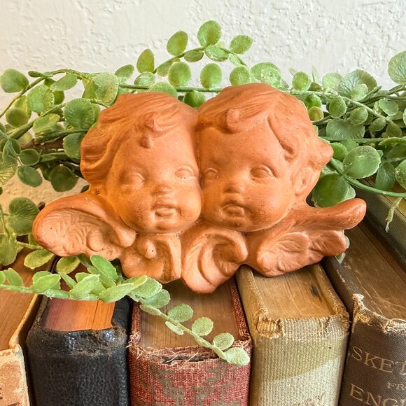 Vintage Terracotta Angel Babies - Picture 1 of 11